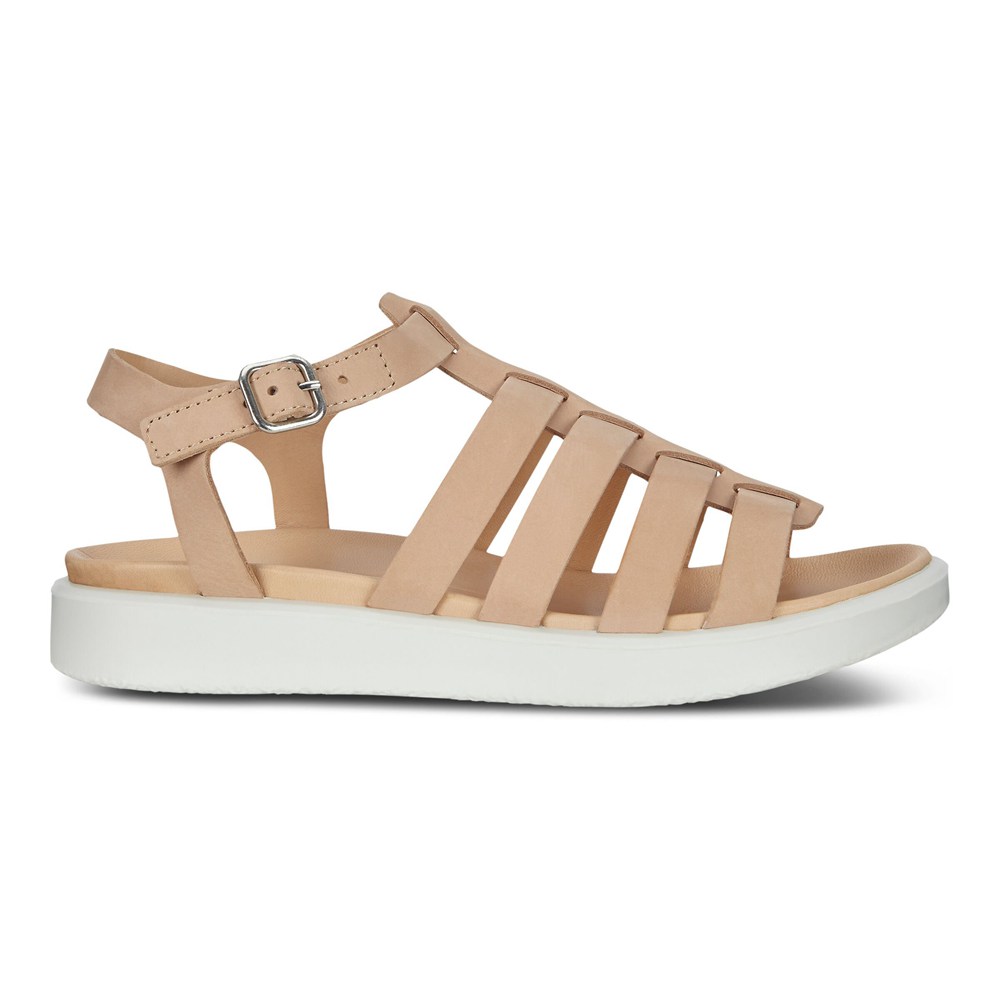 Sandalias Mujer - ECCO Flowt Lx Flat - Beige - BEG415263